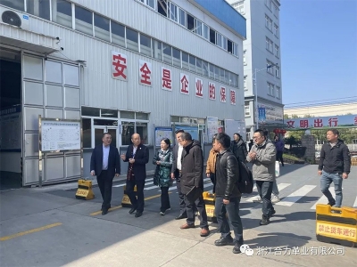 麗水市市場監(jiān)督管理局、浙江省皮革廠行業(yè)協(xié)會、嘉興學(xué)院及浙江省標(biāo)準(zhǔn)化研究院領(lǐng)導(dǎo)蒞臨我司指導(dǎo)工作